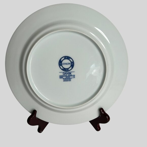 Dansk Ceylon 11" Blue White Dinner Plates Set Of 2 - Picture 3 of 12